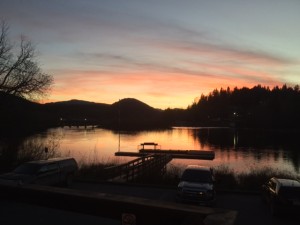 Beautiful Sunset at the lake.